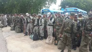 Militares frontera con Haití