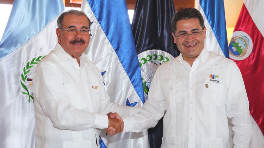 LOS PRESIDENTES DE HONDURAS Y R.D. JUAN ORLANDO HERNANDEZ Y DANILO MEDINA SANCHEZ