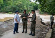 Ministros de Defensa y de la Presidencia realizan recorrido estratégico por la carretera Internacional. Otras Noticias Militares